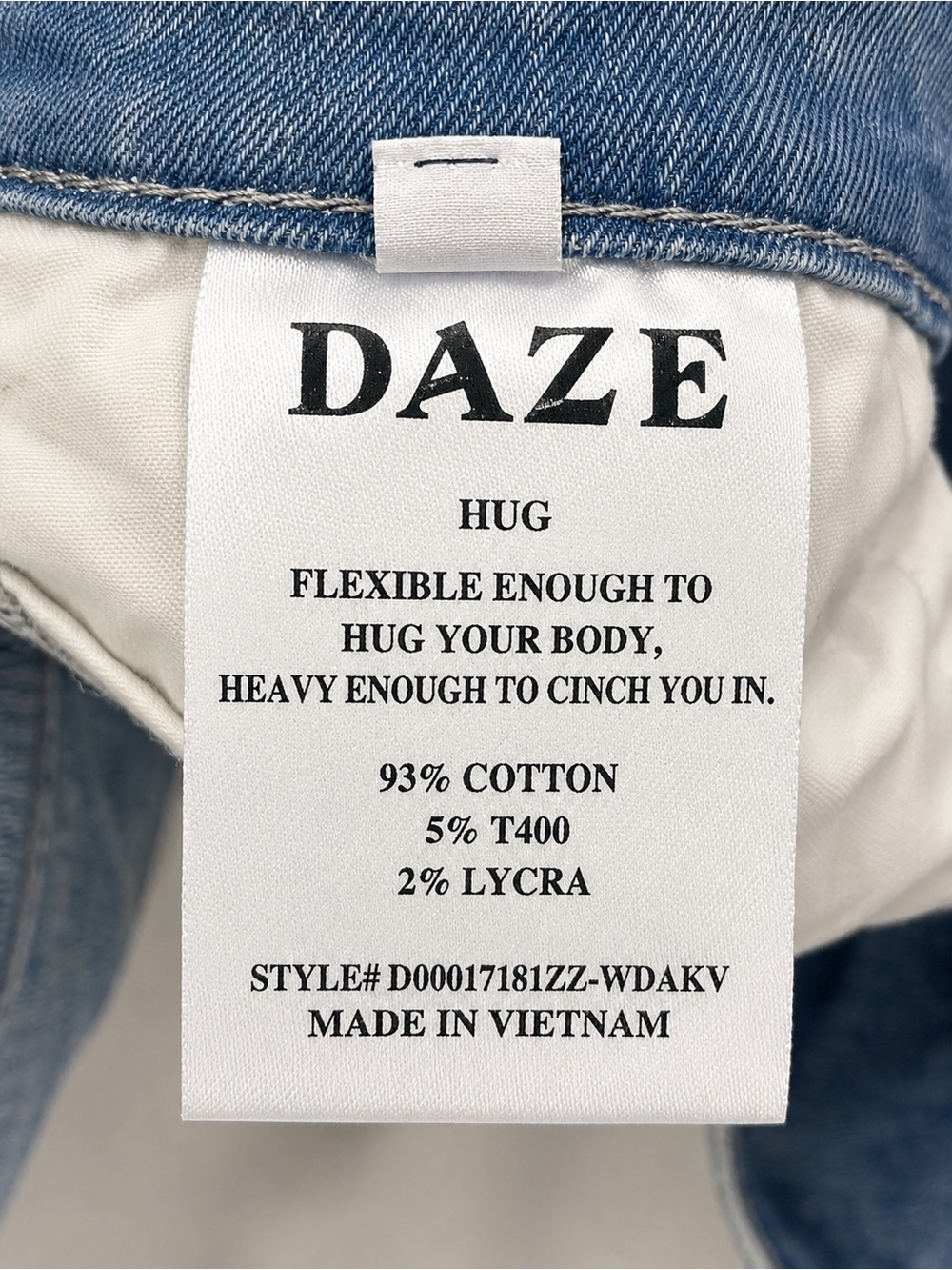 DAZE Daily Driver High Rise Straight Jeans 26 Hug Stretch Denim Vintage Wash - Picture 4 of 6
